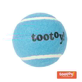 Tootoy! Chase Squeaker Ball Azul bola de ténis para cães