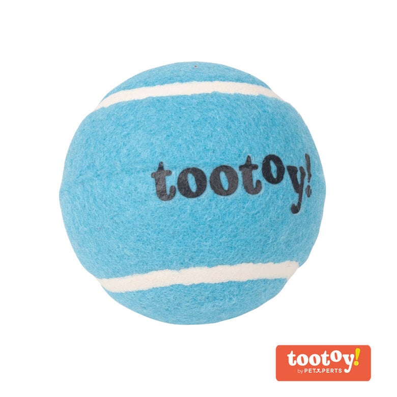 Tootoy! Chase Squeaker Ball Azul bola de ténis para cães,  Imagem número 1 Tootoy! Chase Squeaker Ball Azul bola de ténis para cães, , large Imagem número 1
