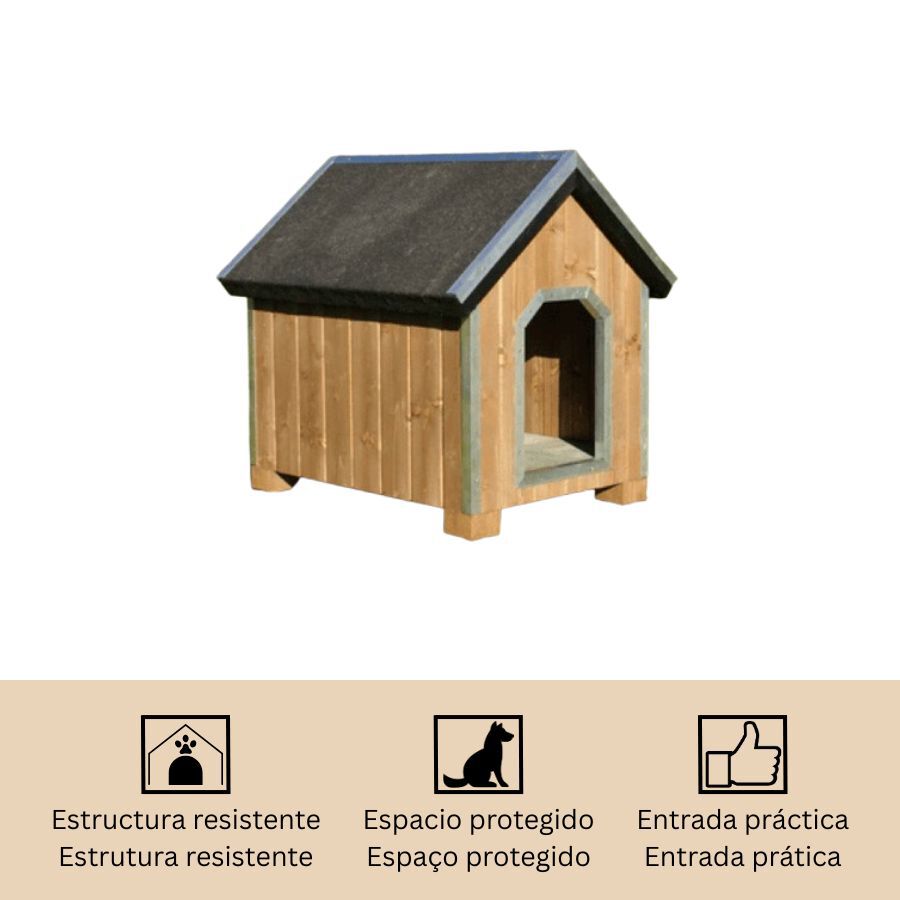 TK-Pet Alpine Casota de Madeira para c&atilde;es, , large Imagem n&uacute;mero 4