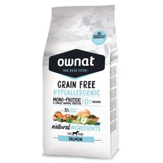 Ownat Grain Free Hypoallergenic Salmão ração para cães