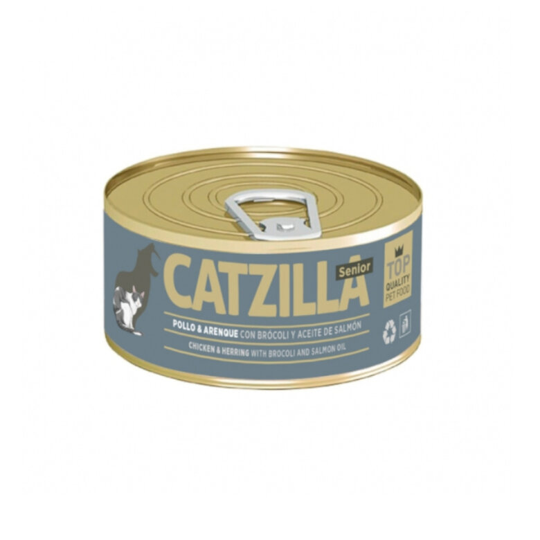 Catzilla Frango com Arenque Senior lata para gatos, , large image number null