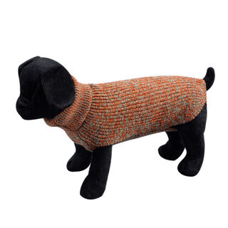 Arppe Sander jersey de tricô liso castanho para cães