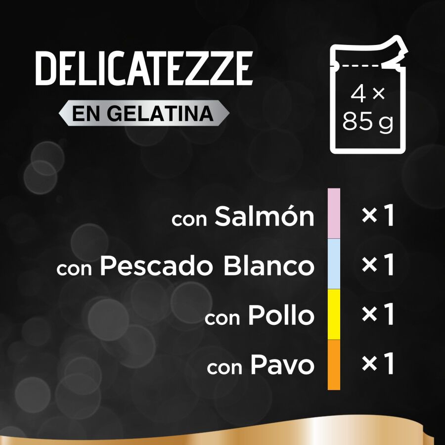 4 saquetas x 85 g Sheba Delicatezze Sele&ccedil;&atilde;o Mista em Gelatina Saquetas para gatos - Multipack, , large Imagem n&uacute;mero 2