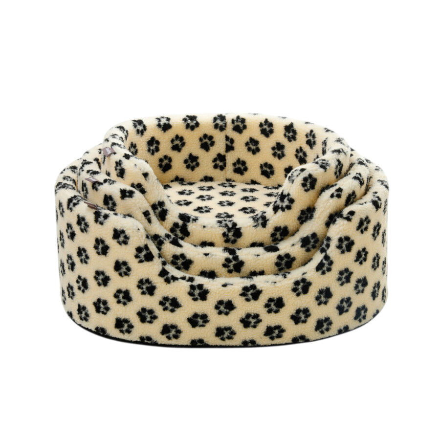 Leeby Sof&aacute; Bed Paw Print Bege para c&atilde;es, , large Imagem n&uacute;mero 4