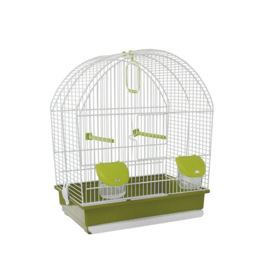 Jaula Voltrega con techo curvo para p&aacute;jaros peque&ntilde;os. Imagem n&uacute;mero 1