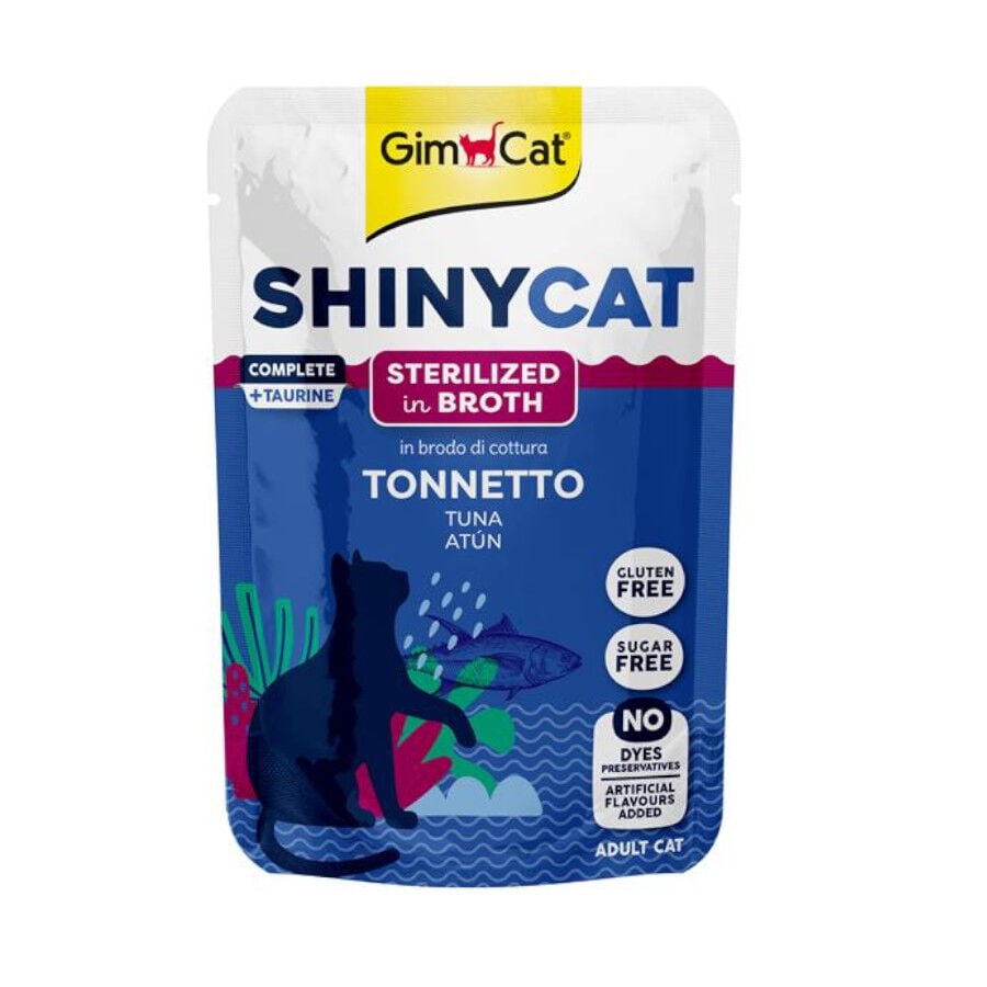 70 g GimCat at&uacute;n en caldo lata para gatos esterilizados, , large Imagem n&uacute;mero 1