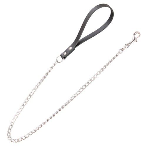 Arppe correa para perros con pu&ntilde;o de cuero negro Imagem n&uacute;mero 1