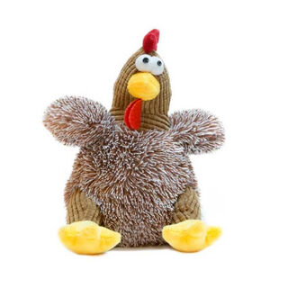 TK-Pet Janis Galinha Castanha de Pelúcia para cães