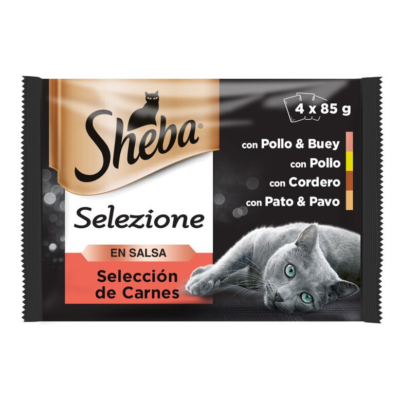 Sheba Selezione Carnes Salsa en Bolsita para Gatos - Multipack, , large image number null