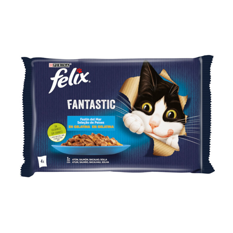 Felix Fantastic Banquete do Mar saqueta em gelatina - Multipack , , large image number null