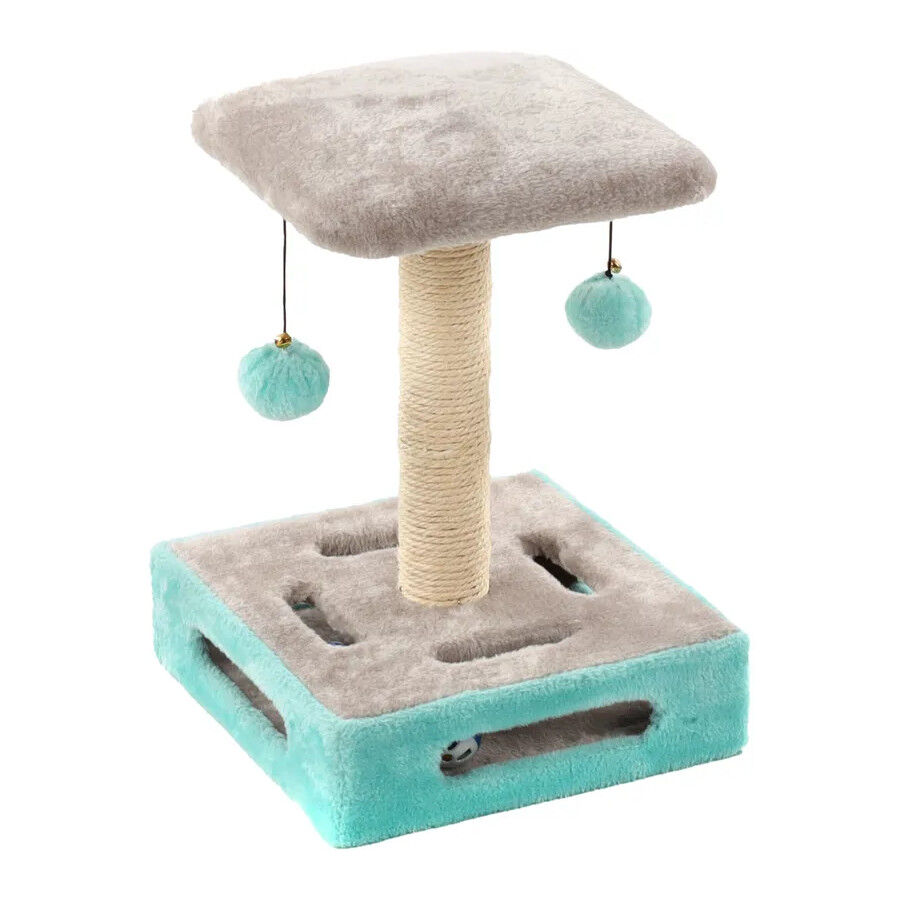 Flamingo &Aacute;rvore Arranhador Turquesa e Cinza para gatos, , large Imagem n&uacute;mero 1