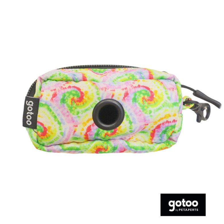 Gotoo Porta sacos de tela tie dye amarelo para cães,  Imagem número 2 Gotoo Porta sacos de tela tie dye amarelo para cães, , large Imagem número 2