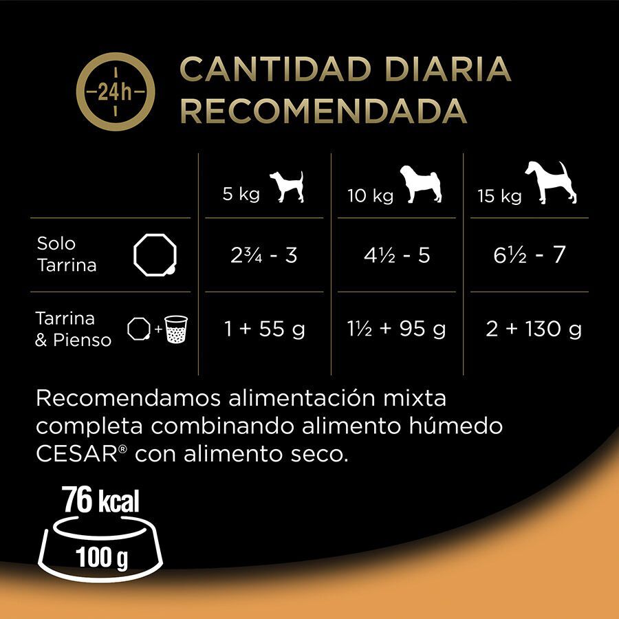 4 terrinas x 150 g Cesar Recetas da horta Terrina em Pat&ecirc; e Geleia para C&atilde;es - Multipack, , large Imagem n&uacute;mero 4