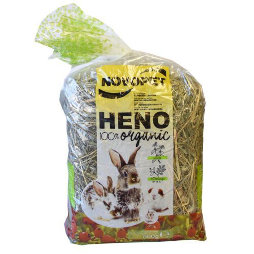 Novopet heno para conejos con menta y escaramujo Imagem n&uacute;mero 1