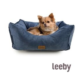 Leeby Alcofa Impermeável com Capa Amovível Azul Marinho para cães