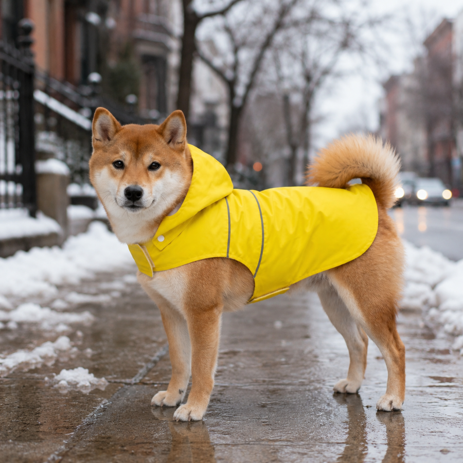 Gotoo Capa de Chuva Refletora Amarela para c&atilde;es, , large Imagem n&uacute;mero 1