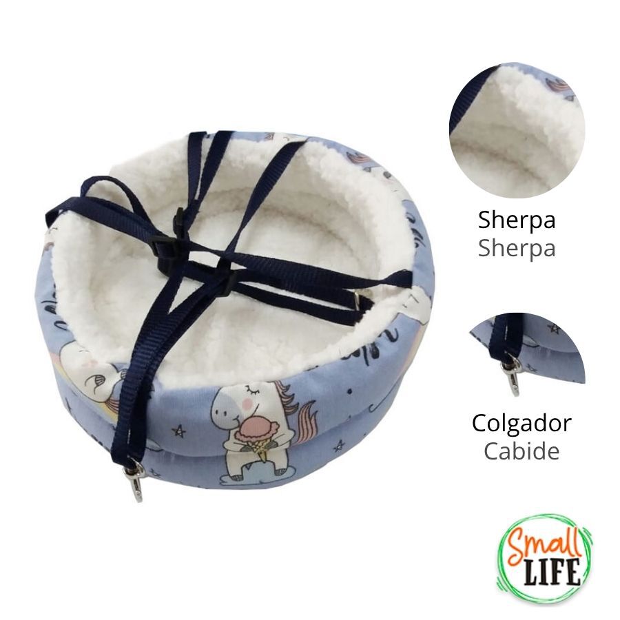 Small Life Rede de dormir com Estampagem de Unic&oacute;rnio para animais de estima&ccedil;&atilde;o pequenos, , large Imagem n&uacute;mero 2