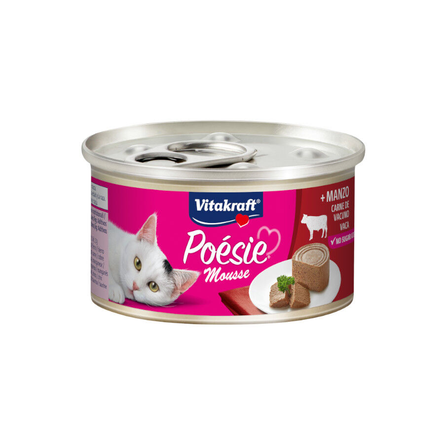 85 g Vitakraft Po&eacute;sie Mousse de vitela em lata para gatos , , large Imagem n&uacute;mero 1