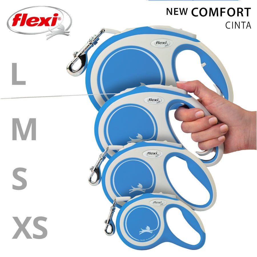Flexi Correia New Comfort Trela extens&iacute;vel azul escura para c&atilde;es, , large Imagem n&uacute;mero 4