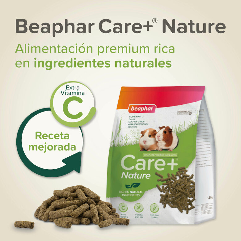 Beaphar Care+ Nature ração para porquinhos-da-índia,  Imagem número 6 Beaphar Care+ Nature ração para porquinhos-da-índia, , large Imagem número 6