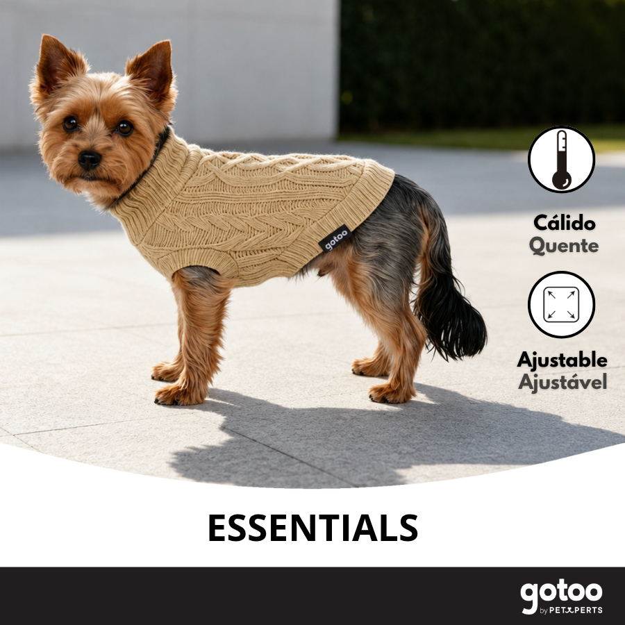 Gotoo Camisola de Malha Castanha para c&atilde;es, , large Imagem n&uacute;mero 6