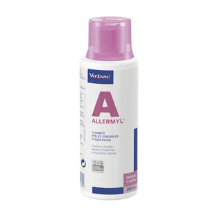 Virbac Allermyl Champô de pele sensível para cães e gatos