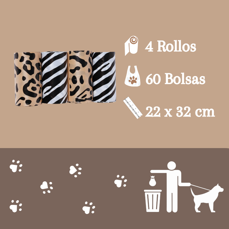 Nice Care sacos higiénicos premium com padrão para cães,  Imagem número 3 Nice Care sacos higiénicos premium com padrão para cães, , large Imagem número 3