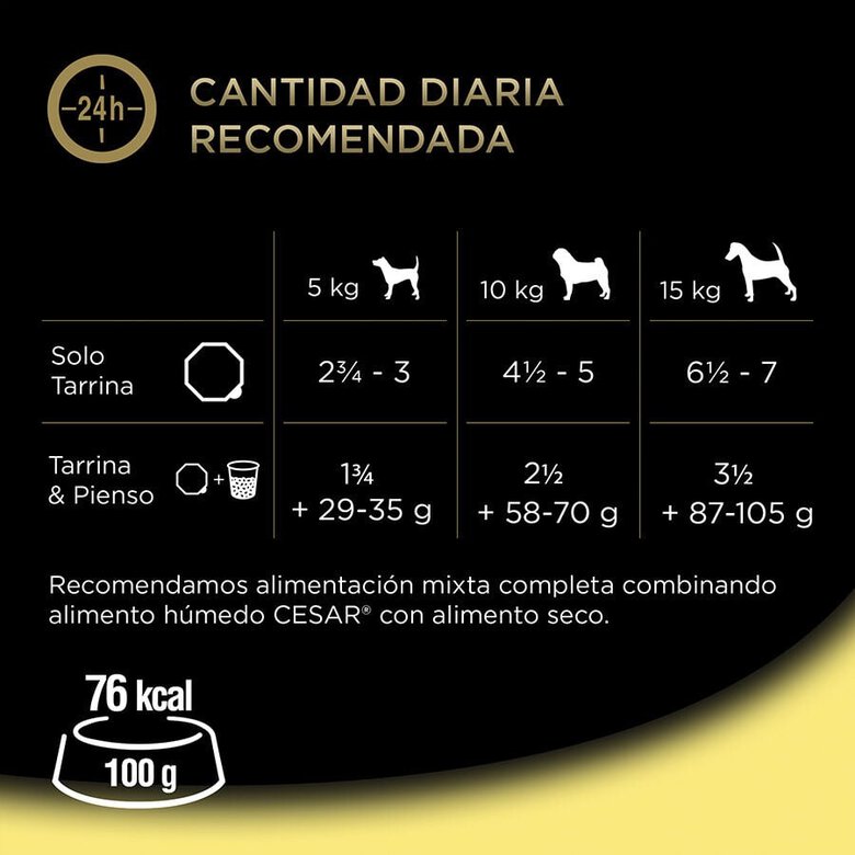 150 g Cesar Recetas da horta terrina em patê para cães,  Imagem número 4 150 g Cesar Recetas da horta terrina em patê para cães, , large Imagem número 4