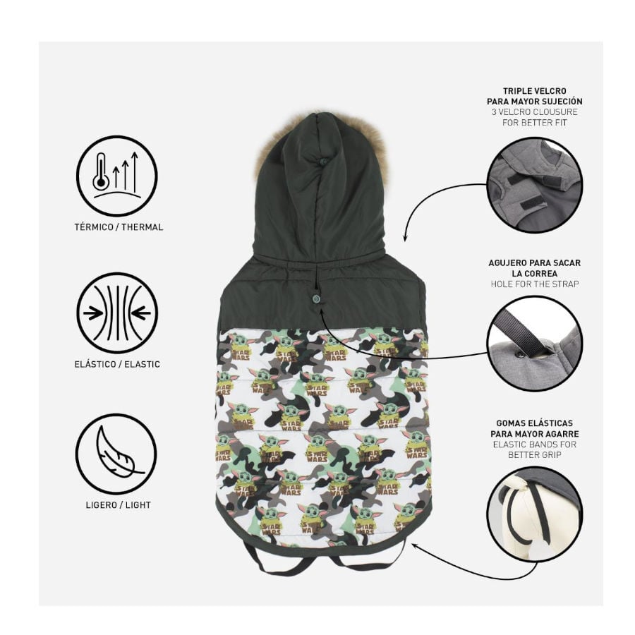 Disney Star Wars The Mandalorian Casaco Acolchoado para c&atilde;es, , large Imagem n&uacute;mero 3