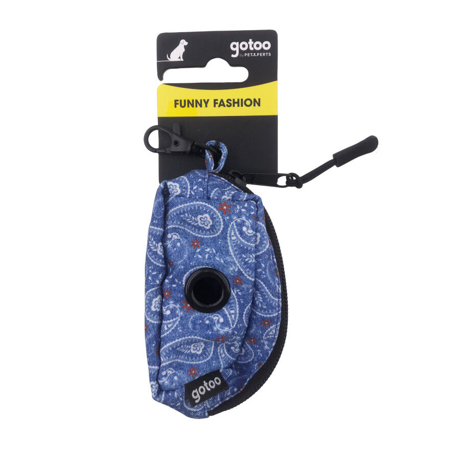 Gotoo Porta saco estampado azul para c&atilde;es, , large Imagem n&uacute;mero 4