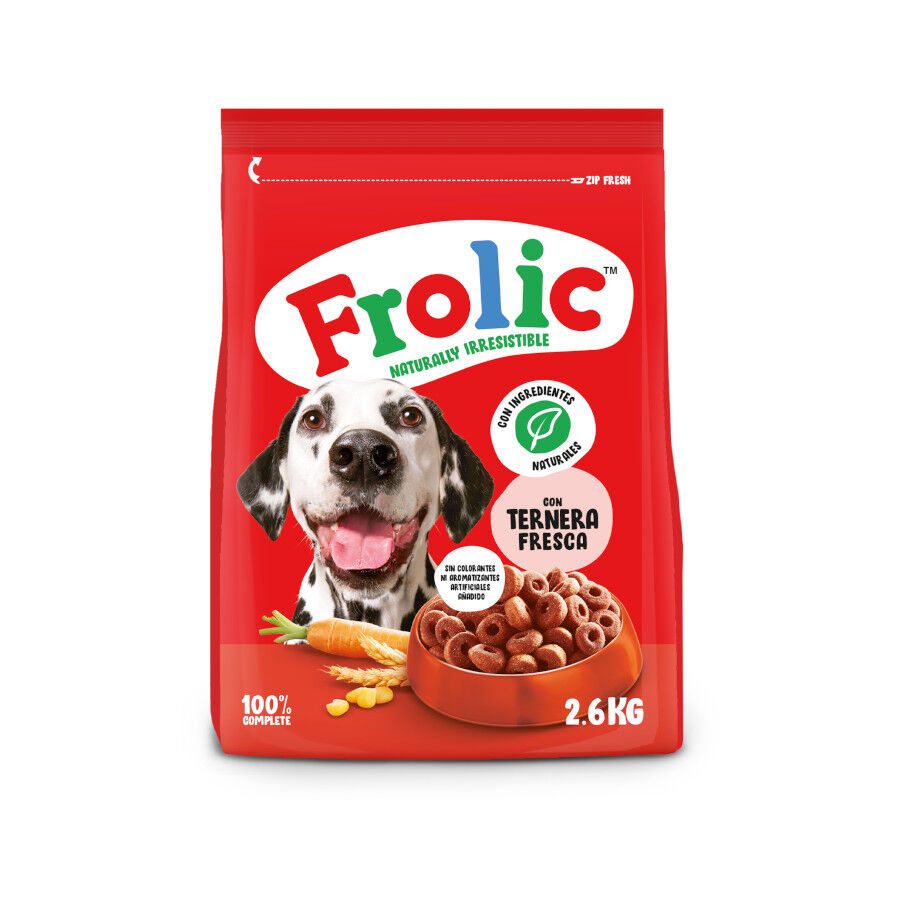 2.6 kg Frolic Ra&ccedil;&atilde;o Semi-h&uacute;mida de novilho para c&atilde;es, , large Imagem n&uacute;mero 1