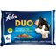 4 saquetas x 85 g Felix Fantastic Duo Delicious Peixe em gelatina para gatos, , large Indicador imagem número 1