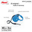 Flexi New Classic Trela Extensível de Fita Azul para Cães, , large Indicador imagem número 2