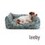 Leeby Alcofa com Capa Amovível Turquesa com Flores para cães, , large Indicador imagem número 2
