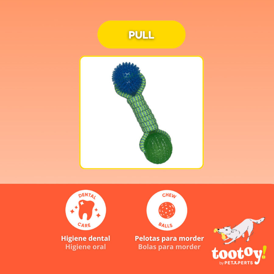 Tootoy! Pull Brinquedo de corda com duas bolas para c&atilde;es, , large Imagem n&uacute;mero 3