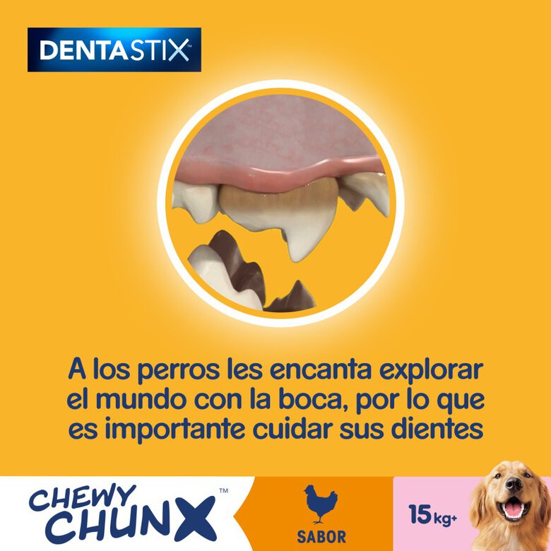 68 g Pedigree Dentastix Chewy Chunx Snacks Dentários Frango para Cães Médios e Grandes,  Imagem número 6 68 g Pedigree Dentastix Chewy Chunx Snacks Dentários Frango para Cães Médios e Grandes, , large Imagem número 6