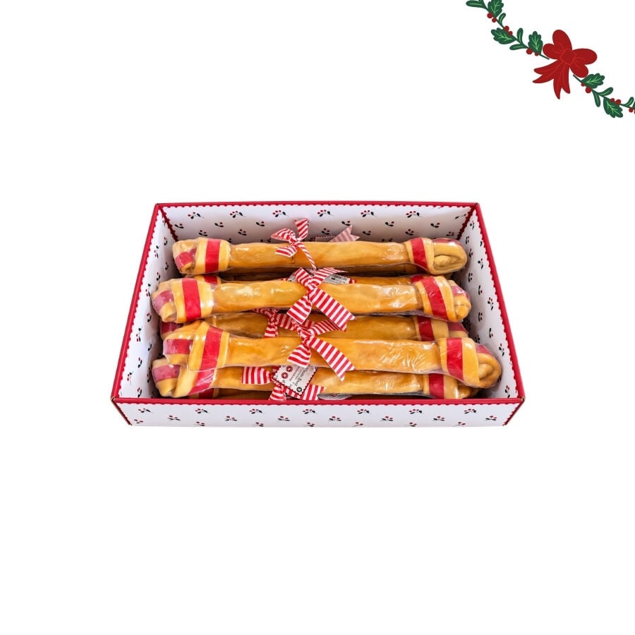 1 un. Wonder Christmas Osso Gigante de Couro Prensado Snacks para C&atilde;es, , large Imagem n&uacute;mero 5