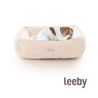 Leeby Alcofa super macia com almofada amovível para cachorros