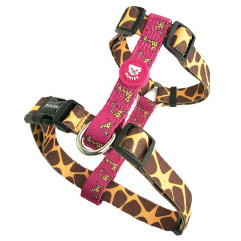 Dukier Savana clássico Peitoral com Estampado de girafa para cães,  Imagem número 1 Dukier Savana clásico de jirafa arnés para perros Imagem número 1