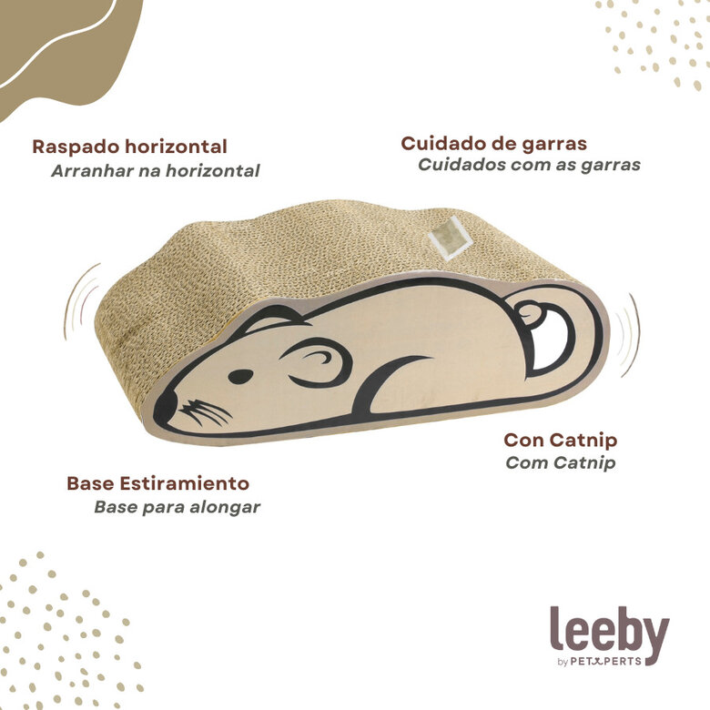 Leeby Miaou tábua arranhadora de cartão para gatos,  Imagem número 3 Leeby Miaou tábua arranhadora de cartão para gatos, , large Imagem número 3