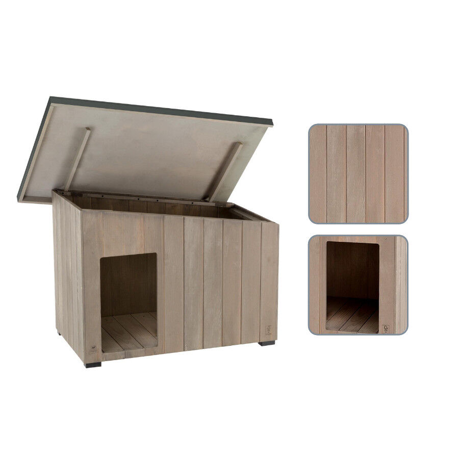 TK-Pet Lake Casota de Madeira para c&atilde;es, , large Imagem n&uacute;mero 3