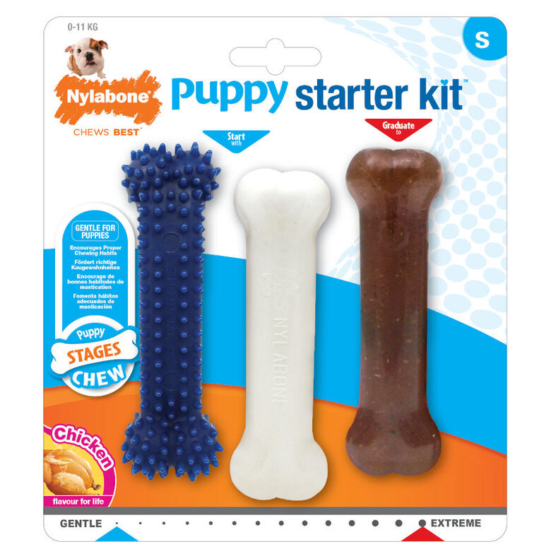 Nylabone Kit de Iniciação Mordedor Triple para cachorros ,  Imagem número 2 Nylabone Kit de Iniciação Mordedor Triple para cachorros , , large Imagem número 2