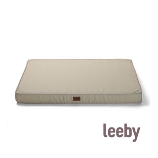 Leeby Colchão taupe antiderrapante para cães