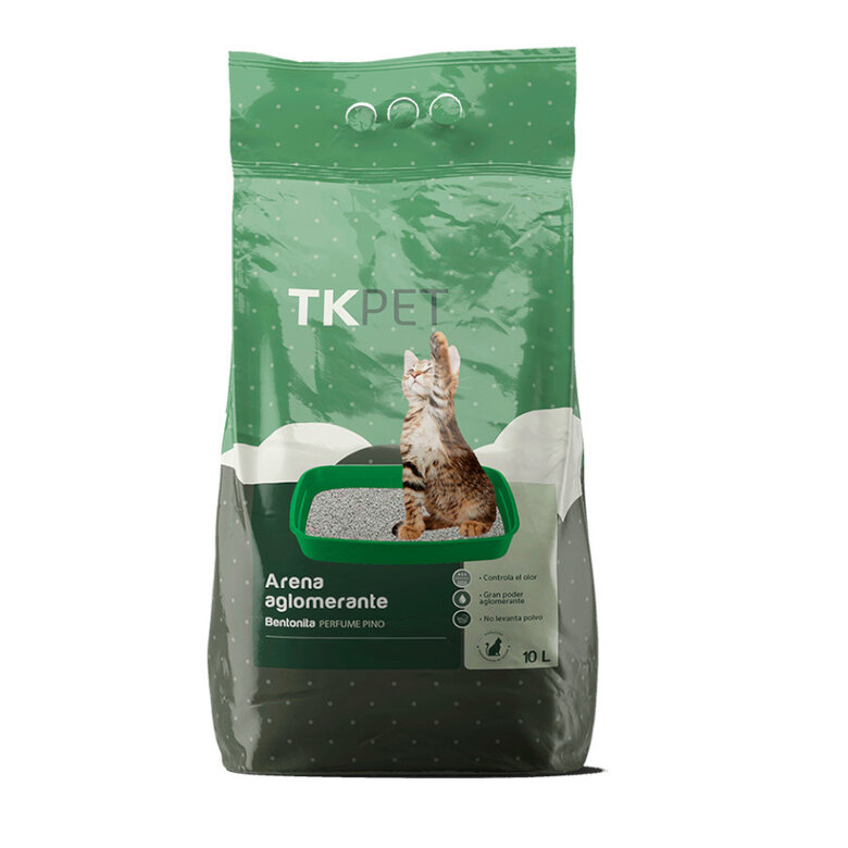 10 L TK-Pet Areia Aglomerante de bentonita e pinheiro para gatos,  Imagem número 1 10 L TK-Pet Areia Aglomerante de bentonita e pinheiro para gatos, , large Imagem número 1