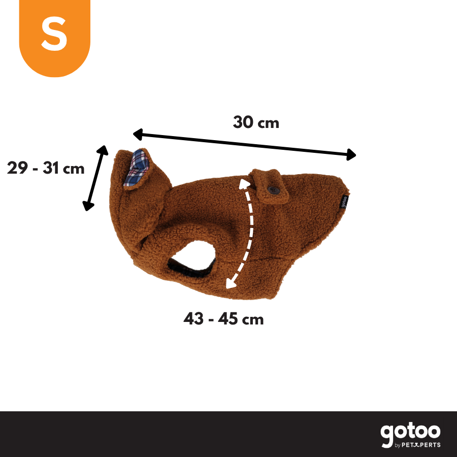 Gotoo Casaco Teddy Castanho para c&atilde;es, , large Imagem n&uacute;mero 4