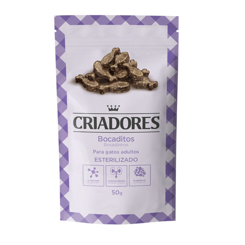 150 g Criadores Snacks Adult Sterilised de Peru para gatos,  Imagem número 1 150 g Criadores Snacks Adult Sterilised de Peru para gatos, , large Imagem número 1