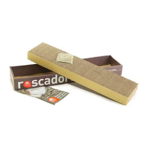 TK-Pet rascador de cart&oacute;n para gatos con catnip Imagem n&uacute;mero 1