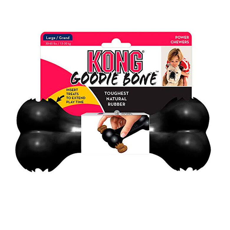 Kong Goodie Bone Osso preto para cães, , large image number null