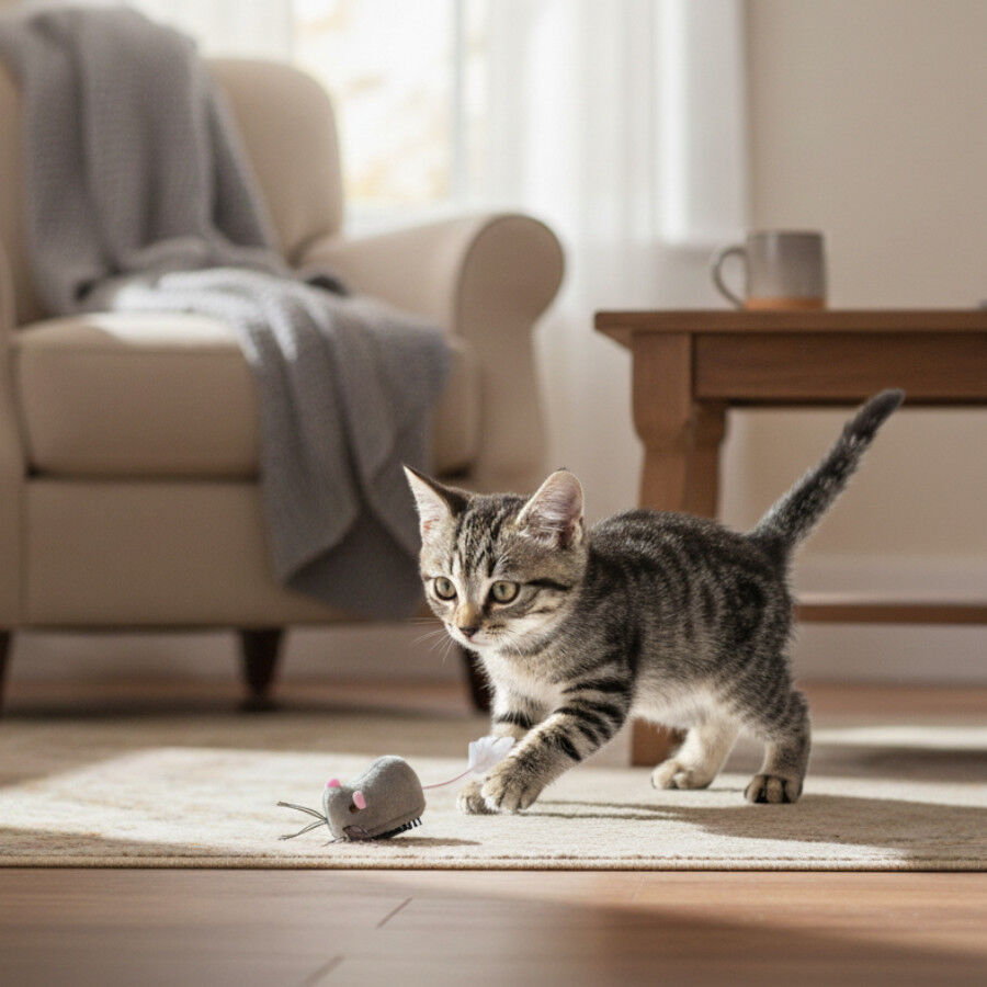 Tootoy! Chase & Play Brinquedo Rato interativo de correr para gato, , large Imagem n&uacute;mero 1