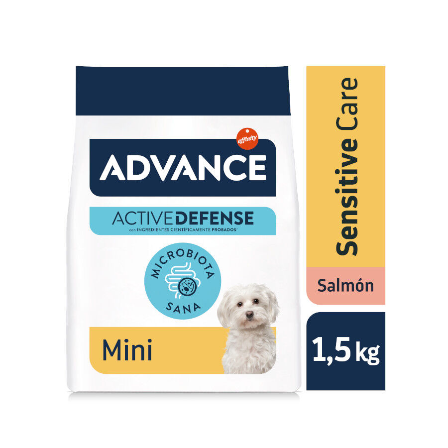 Advance Active Defense Mini Sensitive Salm&atilde;o e Arroz ra&ccedil;&atilde;o para c&atilde;es, , large Imagem n&uacute;mero 2